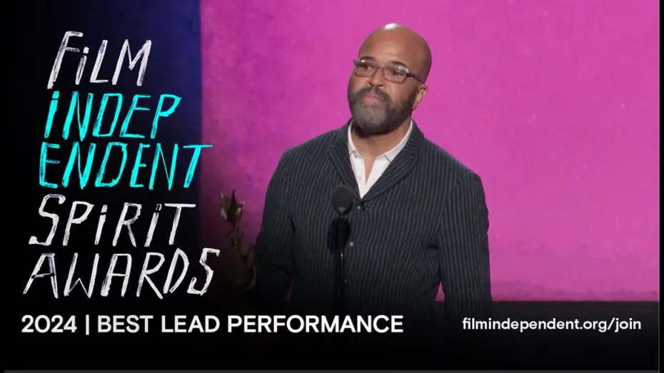 Відео до фільму Американське чтиво | JEFFREY WRIGHT wins BEST LEAD PERFORMANCE at the 2024 Film Independent Spirit Awards