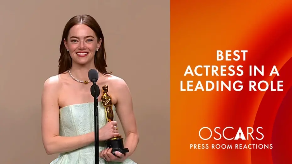 Відео до фільму Бідолашні створіння | Emma Stone | Best Actress in a Leading Role | Oscars 2024 Press Room Speech