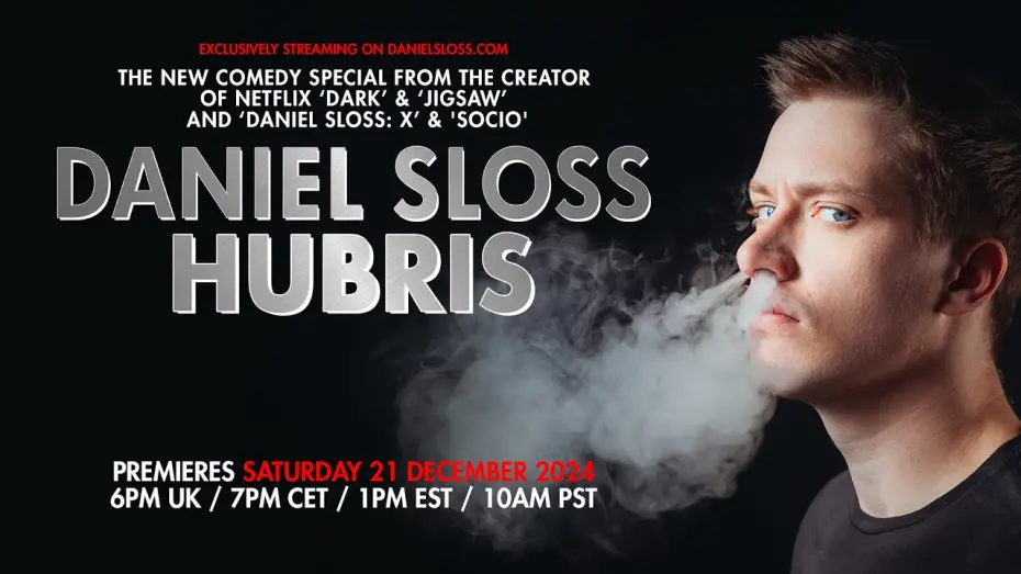 Відео до фільму Daniel Sloss: Hubris | ‘DANIEL SLOSS: HUBRIS’ - TRAILER.  NEW SHOW FROM STAR OF NETFLIX ‘DARK’ & ‘JIGSAW’ and ‘X’ + ‘SOCIO’