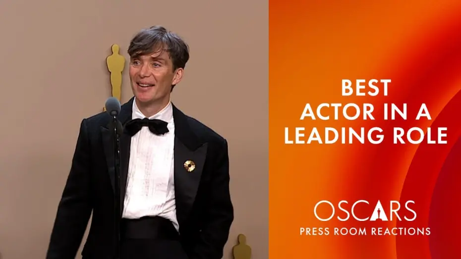 Відео до фільму Оппенгеймер | Cillian Murphy | Best Actor in a Leading Role | Oscars 2024 Press Room Speech