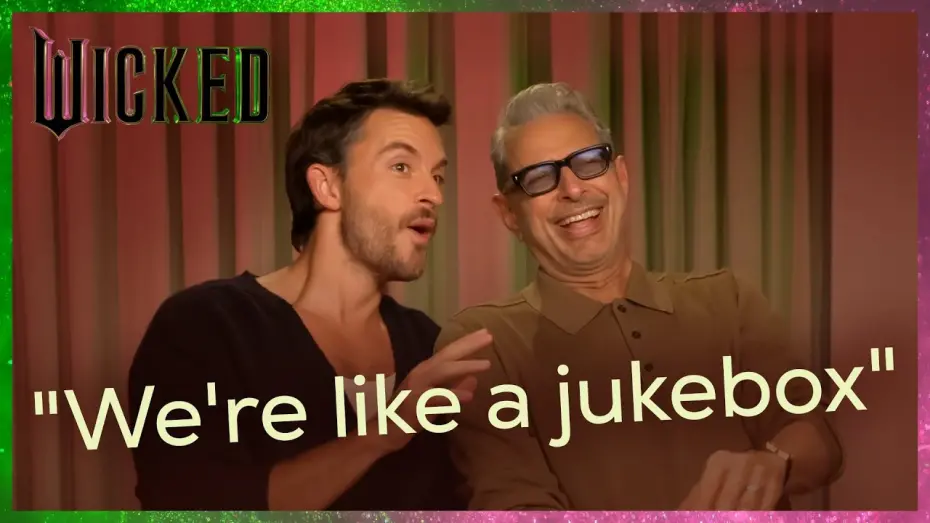 Відео до фільму Wicked | Jeff Goldblum and Jonathan Bailey WON’T STOP SINGING in wild Wicked interview