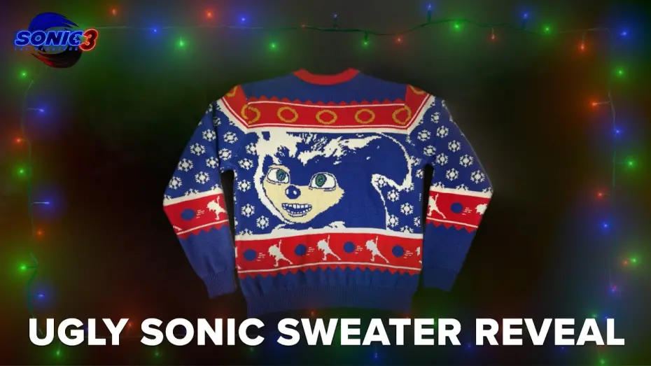 Відео до фільму Їжак Сонік 3 | Ugly Sonic Sweater Reveal