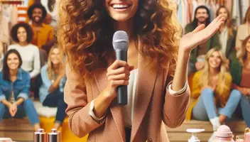 Телеведуча в телемагазин