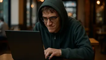 Другорядна епізодична роль хакера (злодія, антигероя) у короткому ігровому відеофрагменті