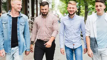 Чоловічий кастинг для зйомки у соціальному опитуванні