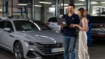 Актори для рекламних рілс офіційного дилера Volkswagen (тематика - автомобільний сервіс, продаж авто)